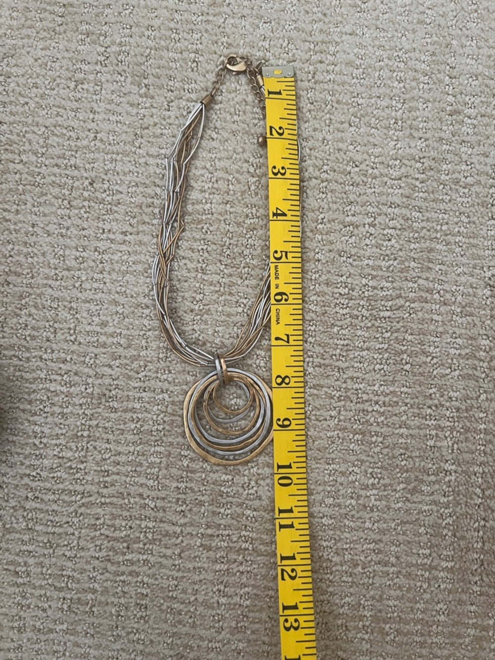 Chico’s Elegant Gold and Silver Necklace - Picture 6 of 8
